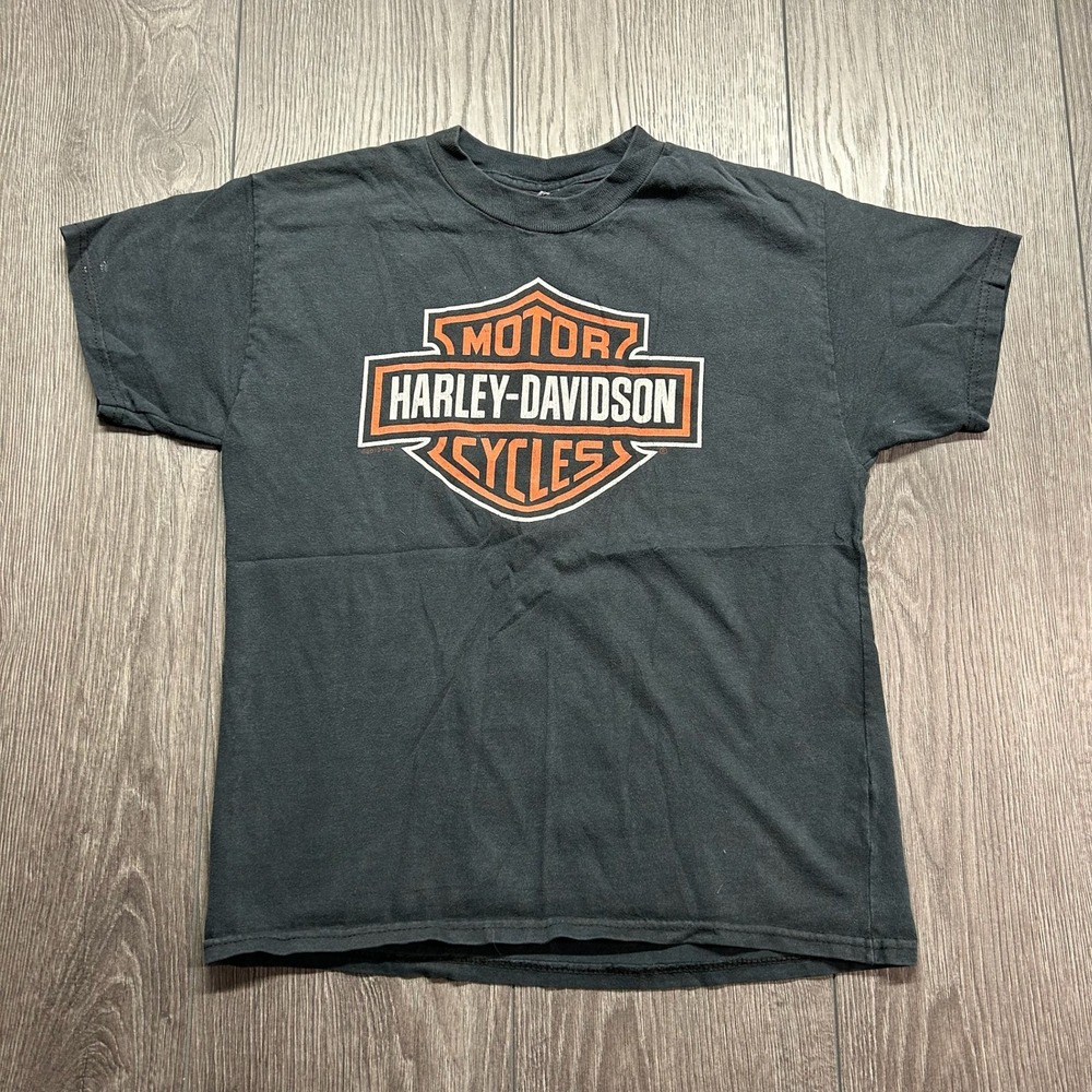 Harley-Davidson Smoky Mountain Maryville Small TN Dragon Graphic Vtg Shirt Black